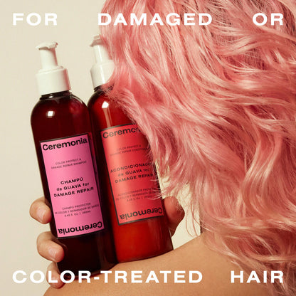 Pre-order: Ceremonia | Guava Shampoo and Conditioner Duo for Damaged and Color Treated Hair