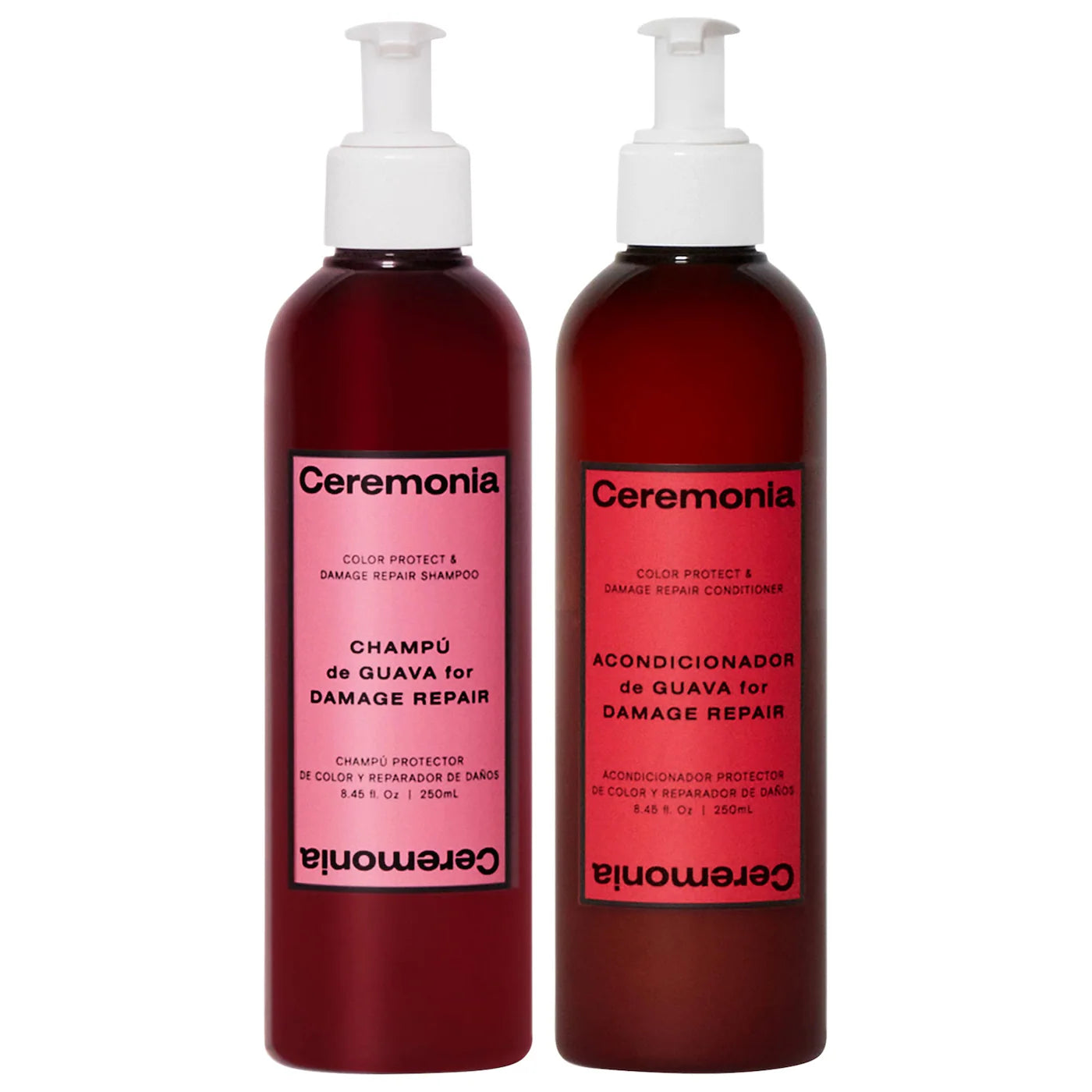Pre-order: Ceremonia | Guava Shampoo and Conditioner Duo for Damaged and Color Treated Hair