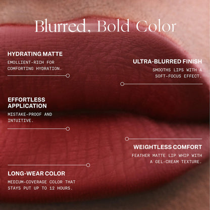 Pre-orden: VIOLETTE_FR | PLUME LIP Moisturizing Feather Matte Lip Whip
