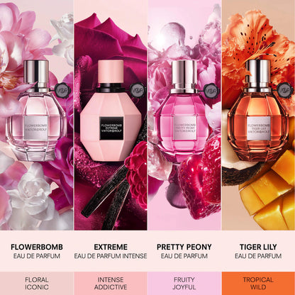Pre-orden:  Viktor&Rolf | Flowerbomb Pretty Peony Eau De Parfum Travel Spray with Peony & Strawberry