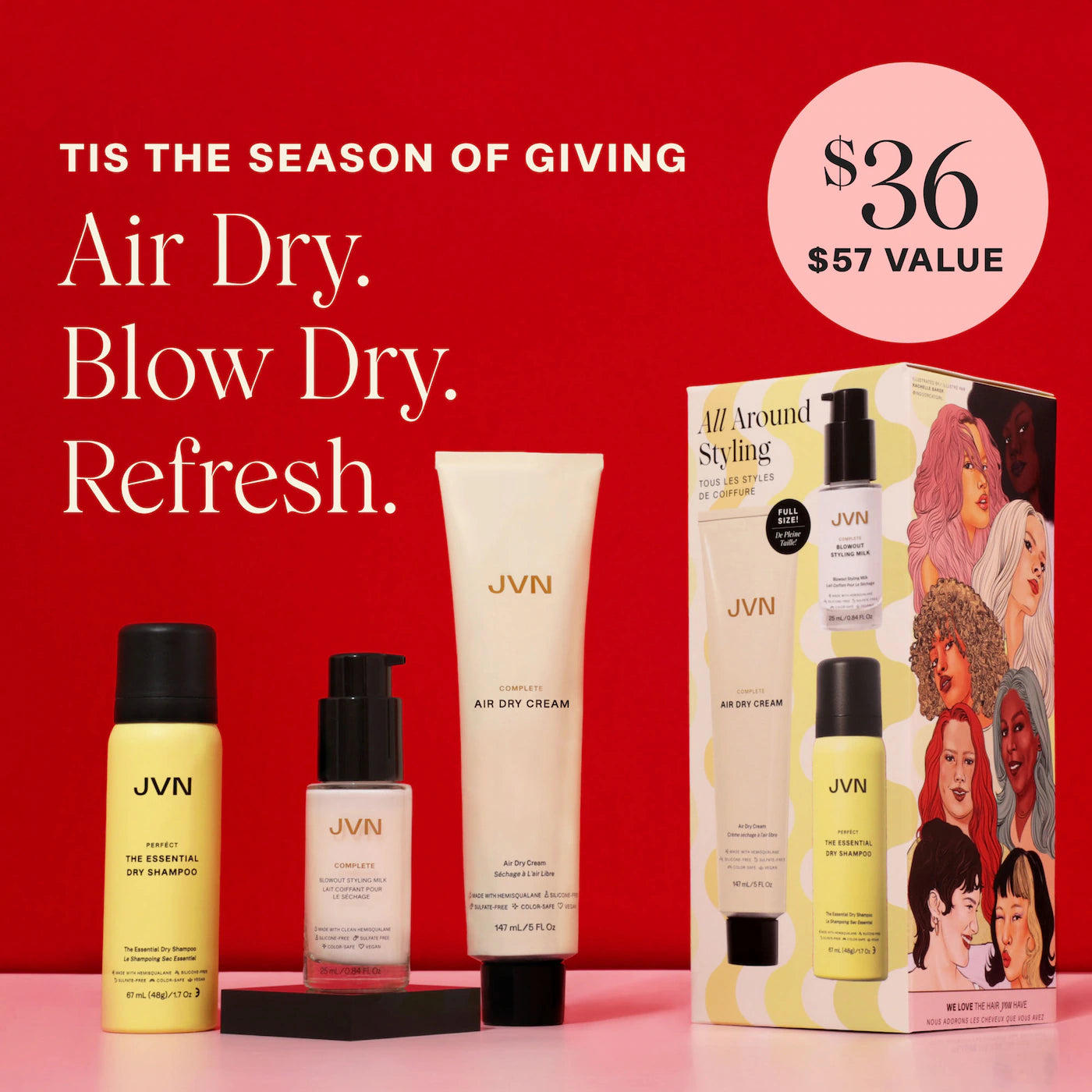 Pre-orden: JVN | All Around Hair Styling Gift Set