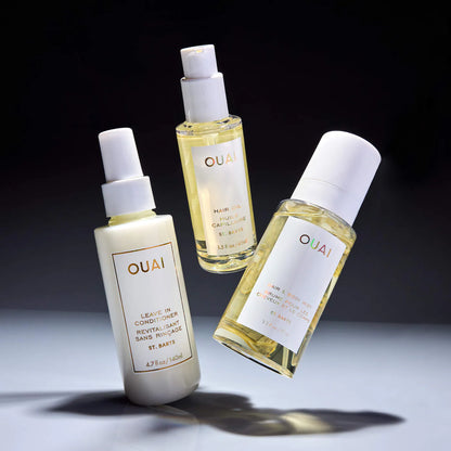 Pre-orden: Ouai | St. Barts Hair & Body Mist, Leave In Conditioner & Hair Oil Gift Set