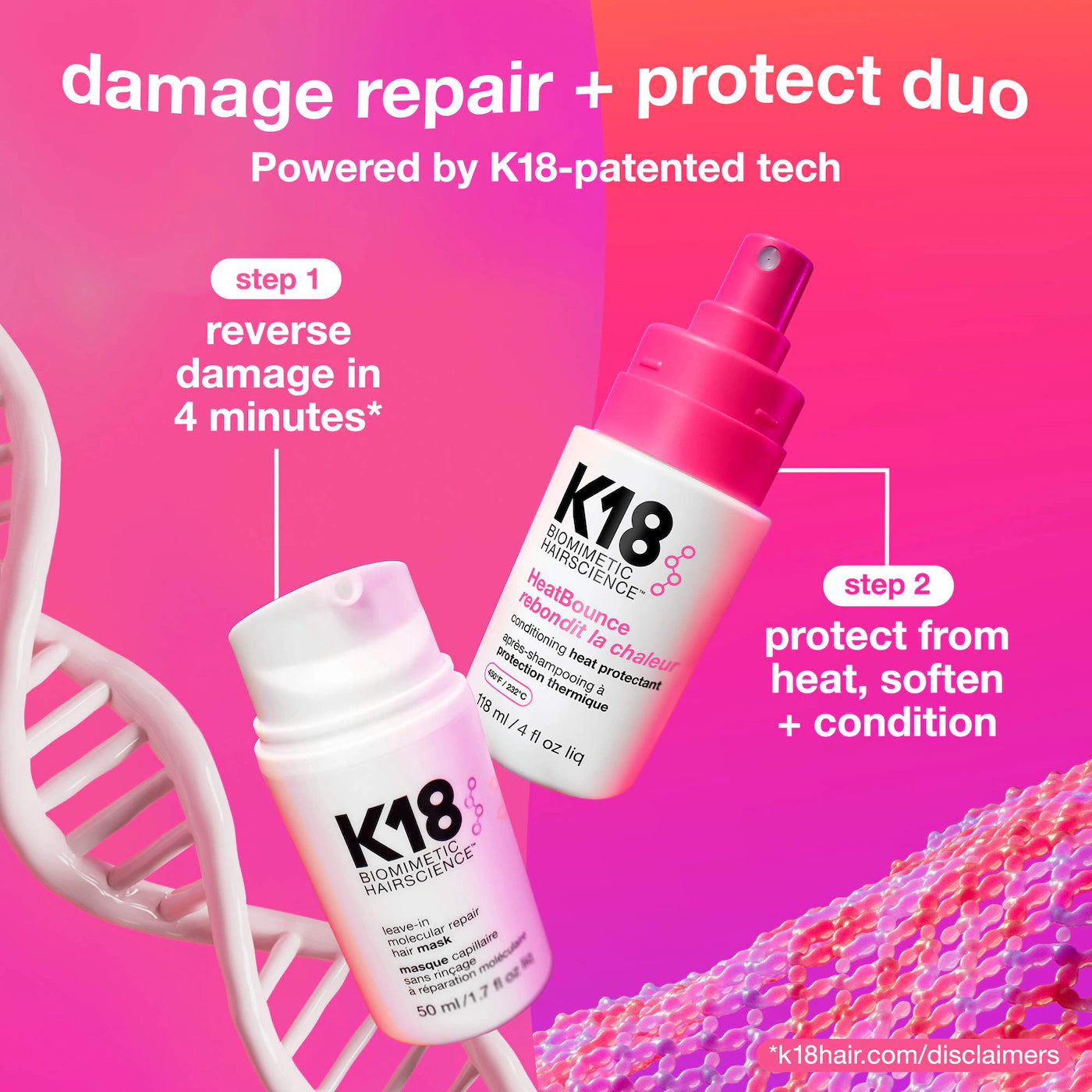 Pre-orden: K18 Biomimetic Hairscience | HeatBounce™ Leave-In Conditioner Heat Protectant