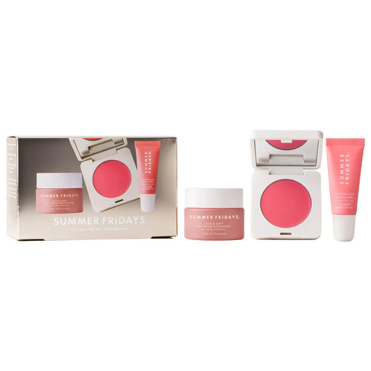 Pre-orden: Summer Fridays | The Dewy Pink Set with mini Lip Butter Balm in Pink Sugar