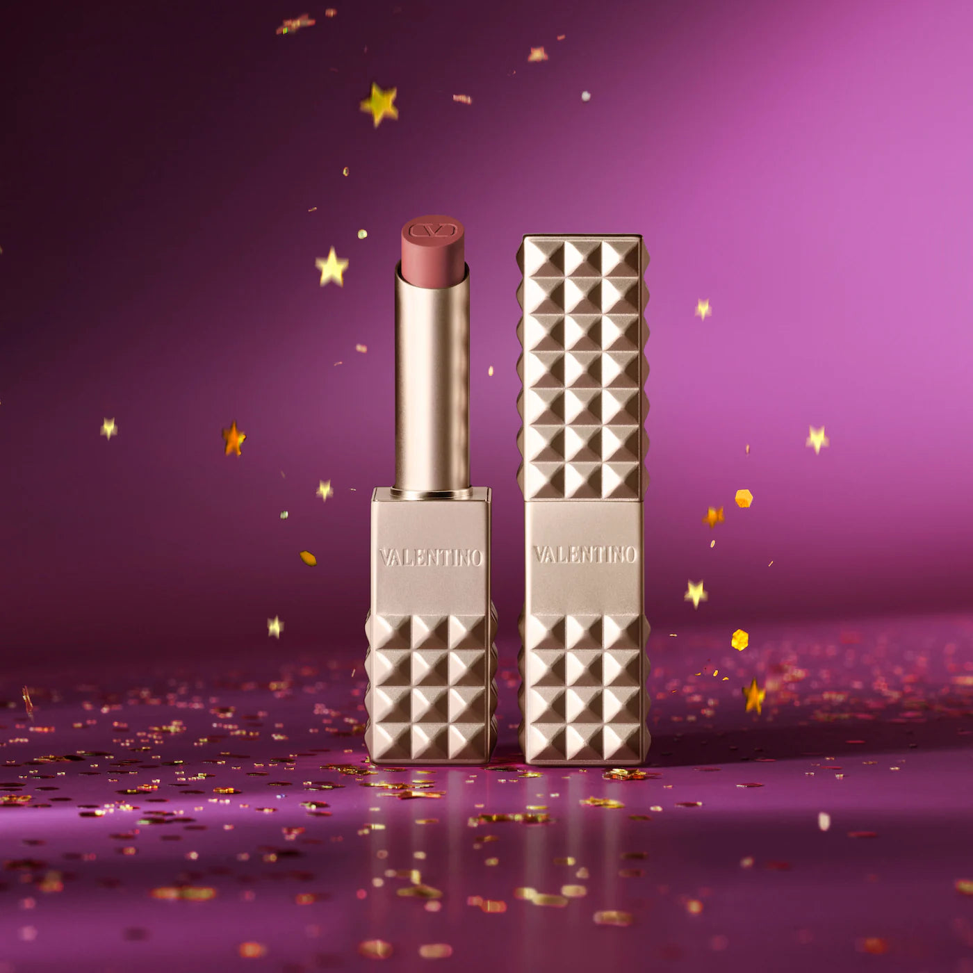 Pre-orden: Valentino | Spike Valentino Buttery Matte Refillable Lipstick Trio Set