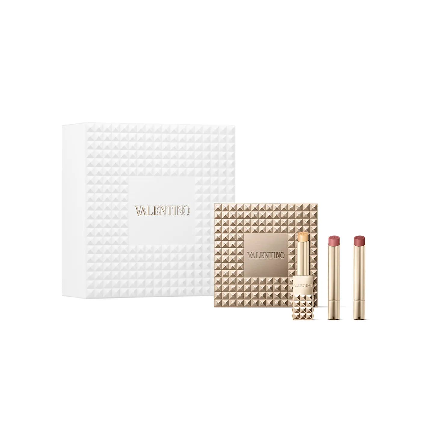 Pre-orden: Valentino | Spike Valentino Buttery Matte Refillable Lipstick Trio Set