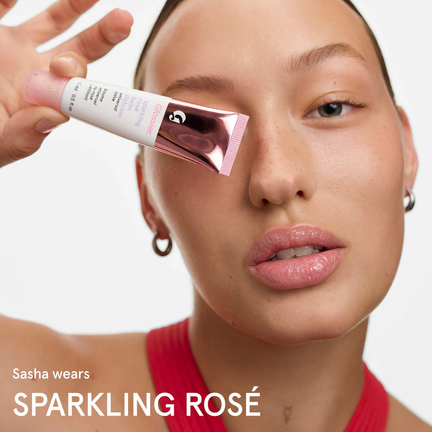 Pre-orden: Glossier | Balm Dotcom Lip Balm and Skin Salve - Sparkling Rose
