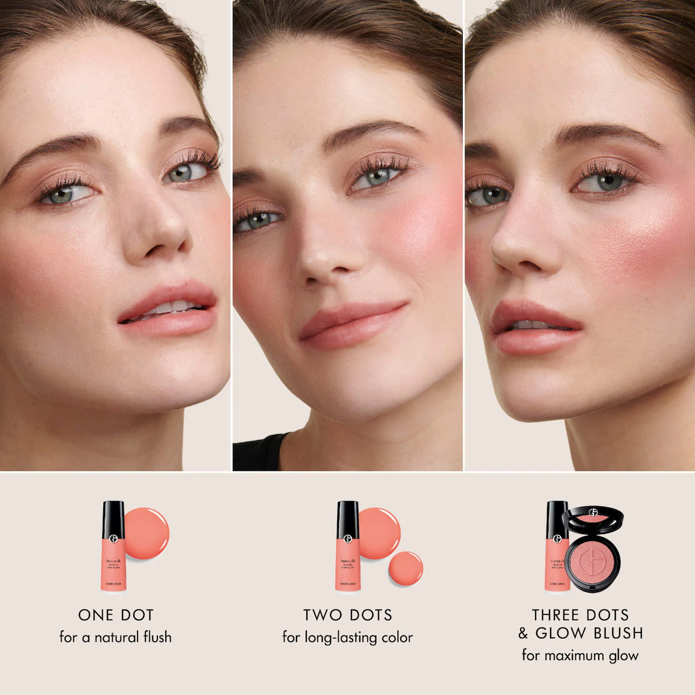 Pre-orden:  Armani Beauty | Luminous Silk Cheek Tint Liquid Blush Duo Set