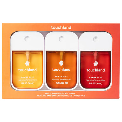 Pre-orden: Touchland | Limited Edition Power Mist Hydrating Hand Sanitizer Seasonal Trio Set