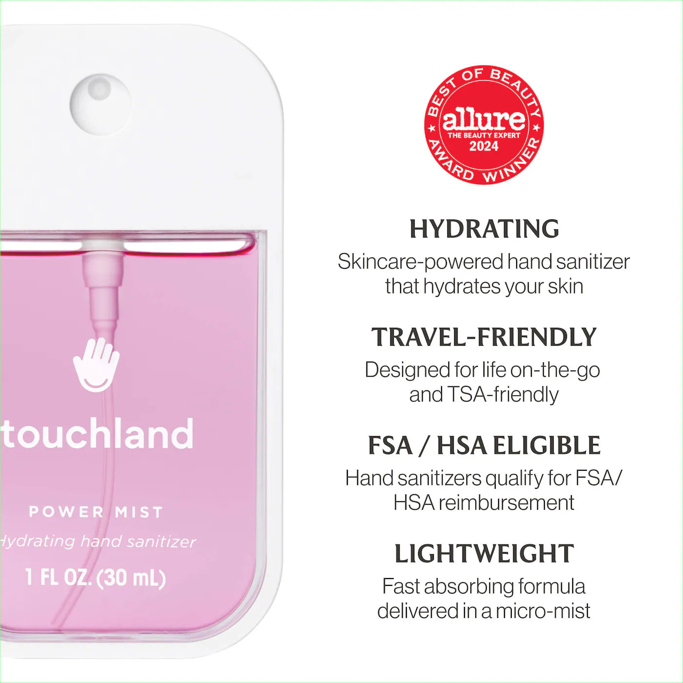 Pre-orden: Touchland | Limited Edition Power Mist Hydrating Hand Sanitizer Top 5-Set