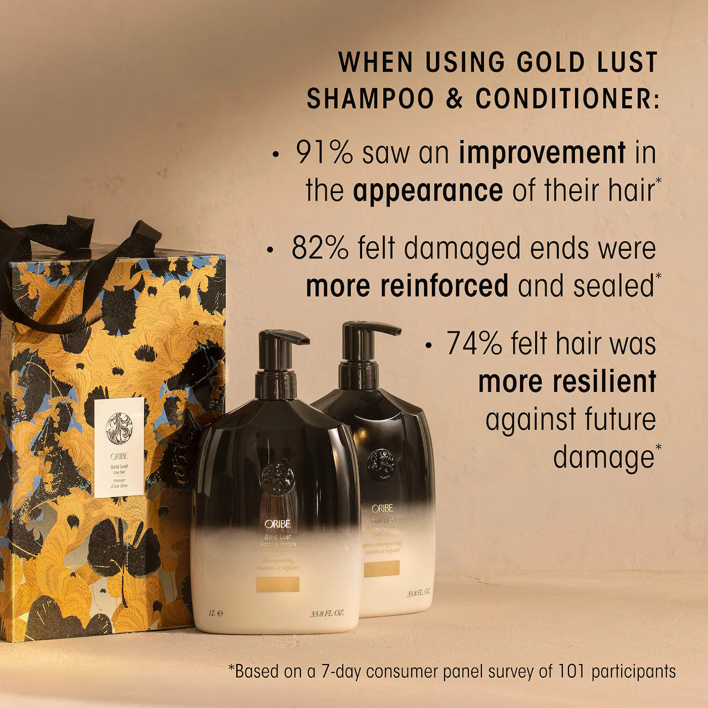 Pre-orden: Oribe | Gold Lust Shampoo and Conditioner Liter Duo Gift Set