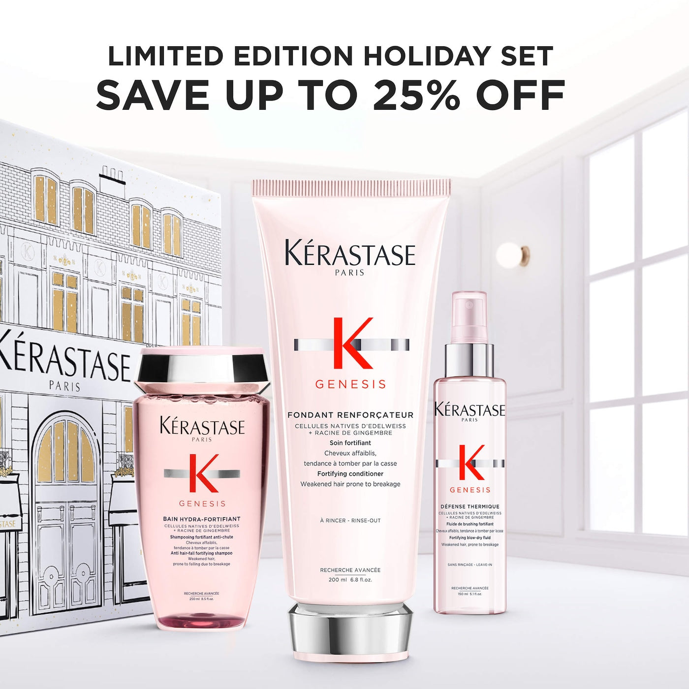 Pre-orden: Kérastase | Genesis Trio Gift Set for Weakened Hair