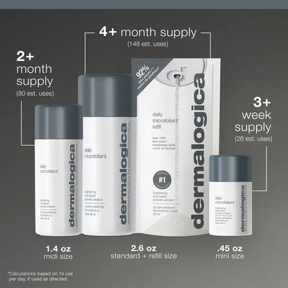 Pre-orden: Dermalogica | Daily Microfoliant Refillable Exfoliator | Daily Microfoliant First Snow Of The Season Set