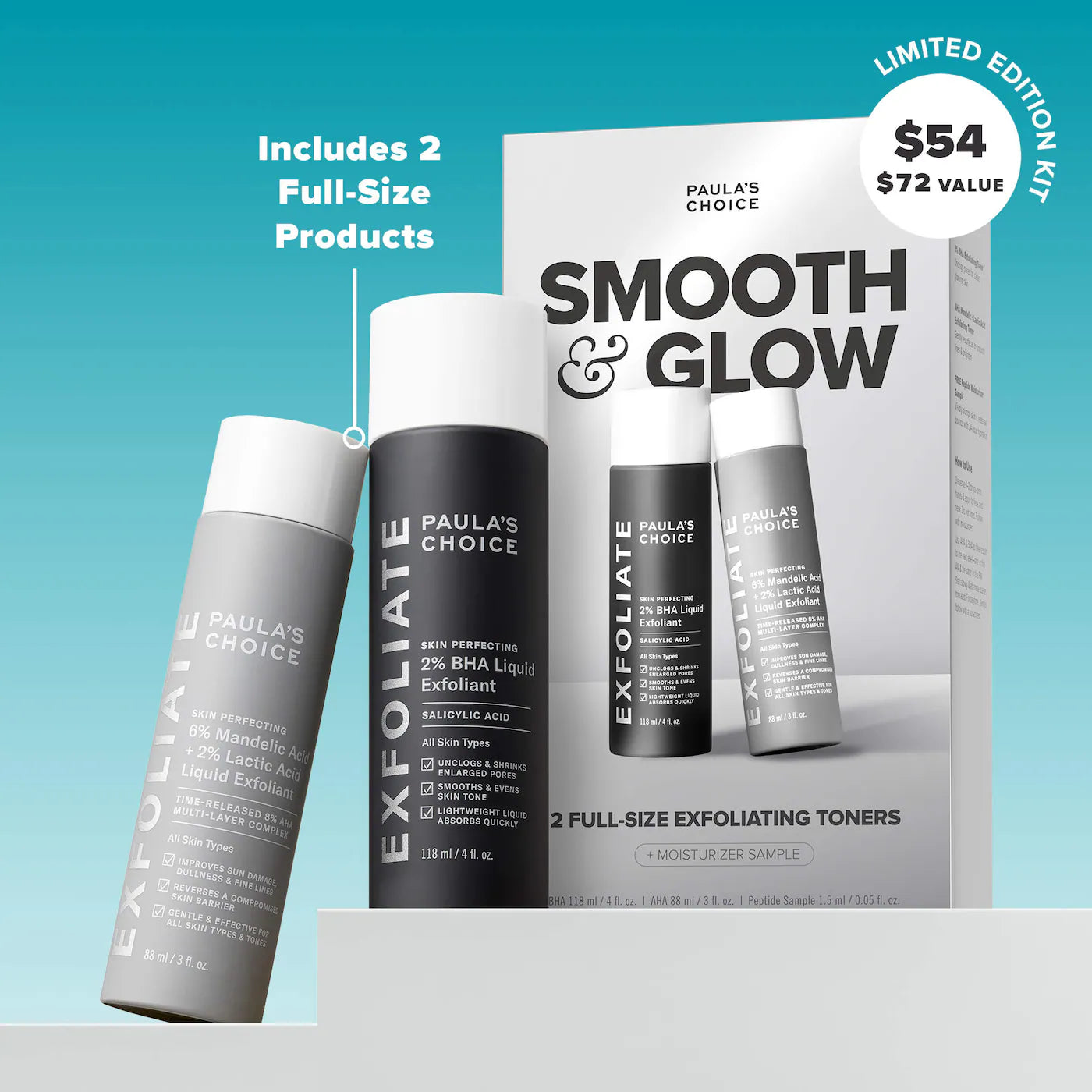 Pre-orden: Paula's Choice | Smooth & Glow Gift Set for clearer, brighter skin