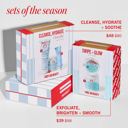 Pre-orden: First Aid Beauty | Cleanse, Hydrate + Soothe Holiday Gift Set