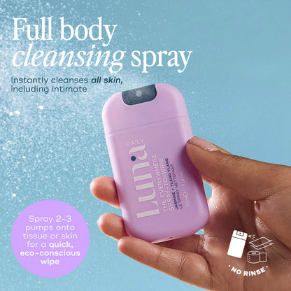 Pre-orden:  Luna Daily | The Everywhere Spray-to-Wipe Mini Trio Holiday Set
