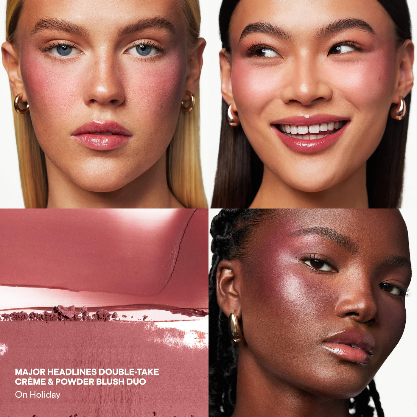 Pre-orden: PATRICK TA | Patrick's Glow and Gloss Set: Major Headlines Blush Duo and Lip Gloss Makeup Gift Set | Warm Me Up