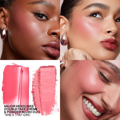 Pre-orden: PATRICK TA | Mini Major Headlines Double-Take Crème & Powder Blush Duo