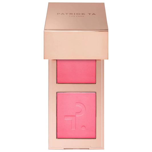 Pre-orden: PATRICK TA | Mini Major Headlines Double-Take Crème & Powder Blush Duo