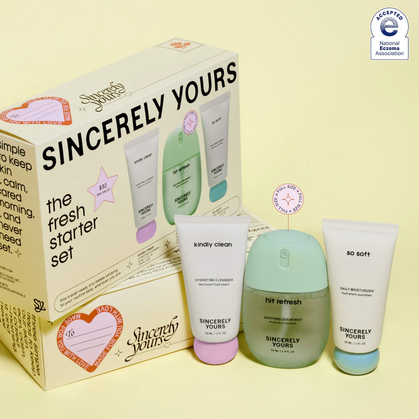 Pre-orden: Sincerely Yours | Fresh Starter 3 Piece Skincare Set