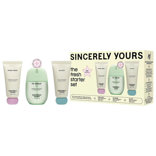 Pre-orden: Sincerely Yours | Fresh Starter 3 Piece Skincare Set