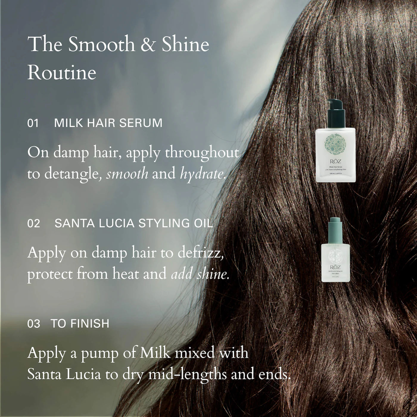 Pre-orden: RŌZ | Smooth & Shine Hair Oil & Serum Gift Set