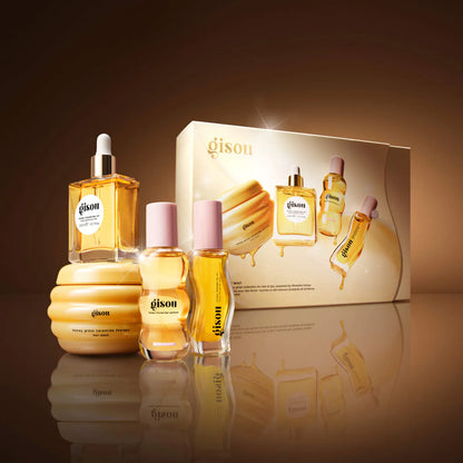 Pre-orden: Gisou | Glow All The Way Hair and Lip Gift Set