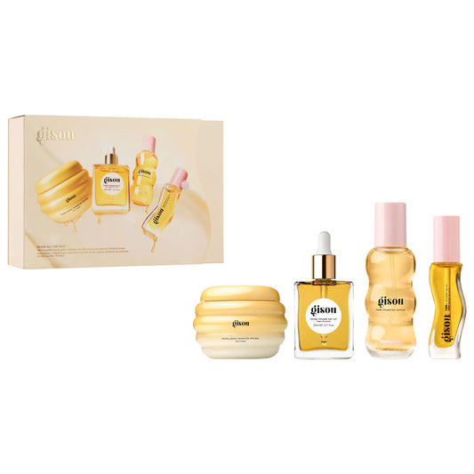 Pre-orden: Gisou | Glow All The Way Hair and Lip Gift Set