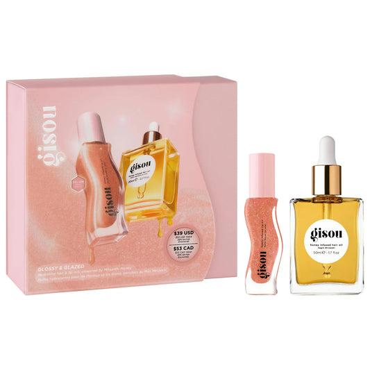 Pre-orden: Gisou | Glossy & Glazed Hair & Lip Oil Gift Set
