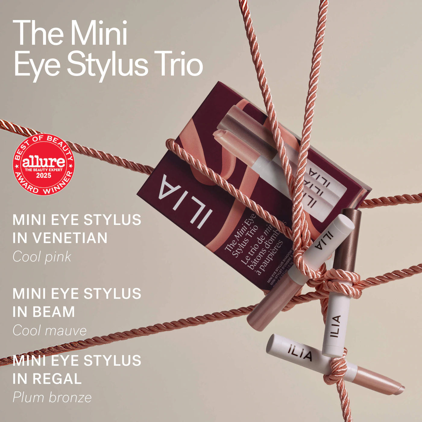 Pre-orden:  ILIA | Mini Eye Stylus Trio - Eyeshadow Stick Gift Set