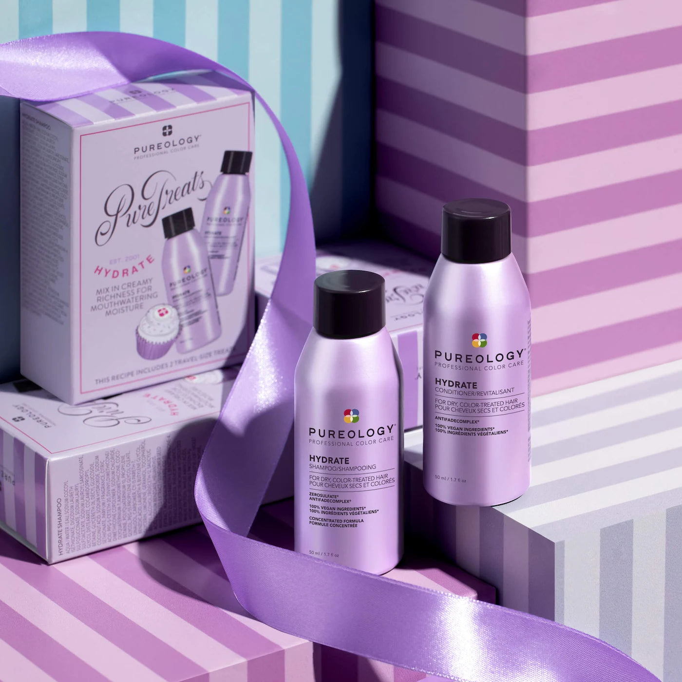 Pre-orden: Pureology | Mini Hydrate Shampoo & Conditioner Gift Set for Dry Hair