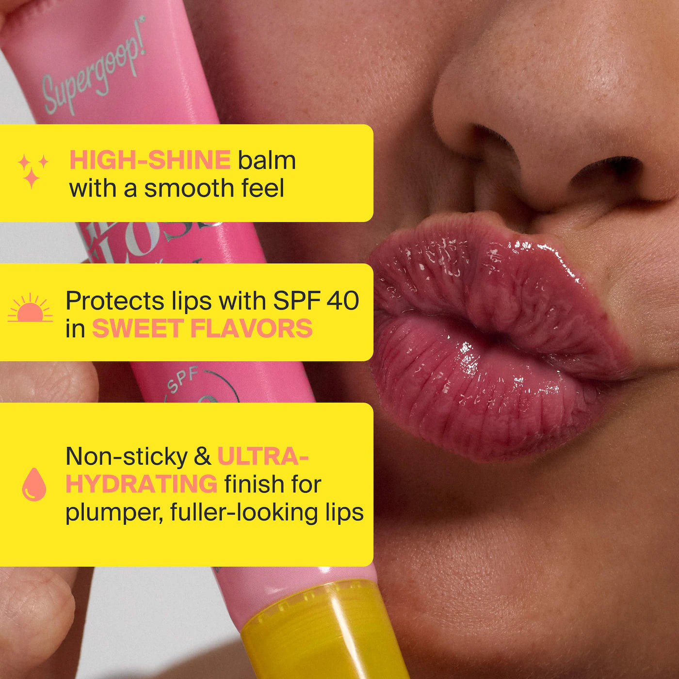 Pre-orden: Supergoop! | Lip Service Glossy Balm SPF 40 Duo