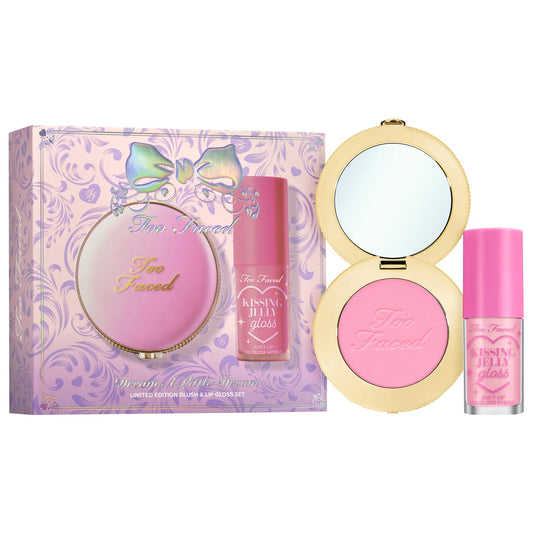 Pre-orden: Too Faced | Dream A Little Dream Makeup Gift Set: Cloud Crush Blush & Kissing Jelly Lip Oil
