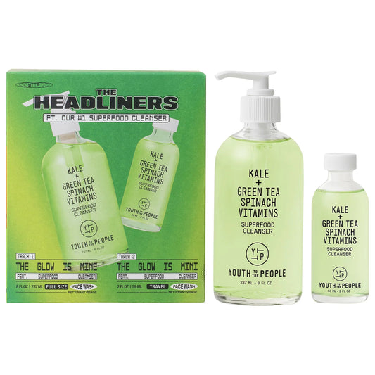 Pre-orden: Youth To The People | The Headliners Superfood Antioxidant Cleanser Skincare Set