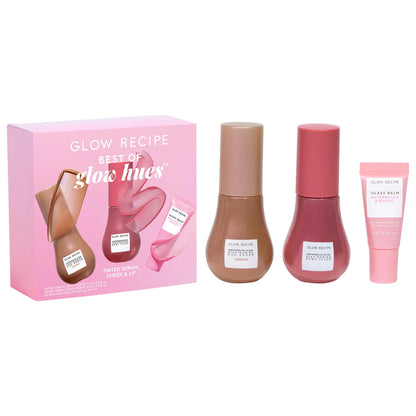 Pre-orden: Glow Recipe | Best of Glow Hues - Tinted Serum, Cheek & Lip Gift Set