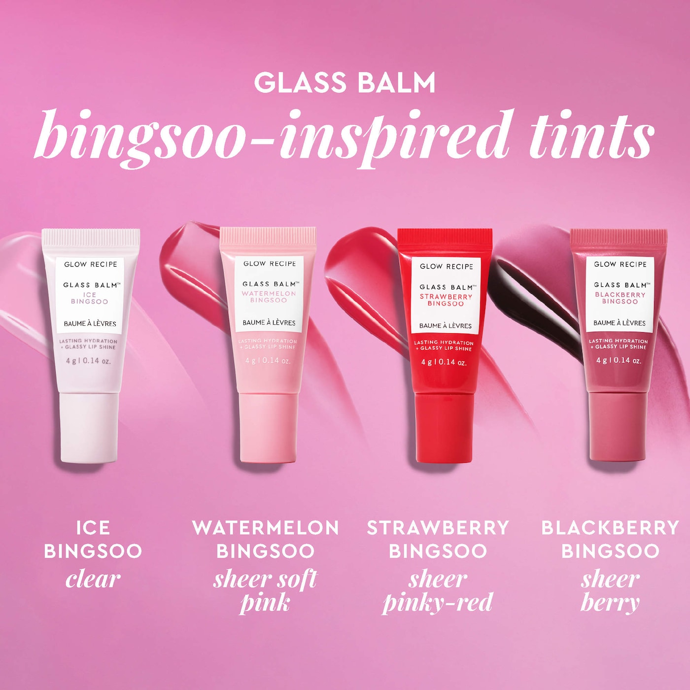 Pre-orden:  Glow Recipe | Mini Glass Balm Lip Collection Gift Set