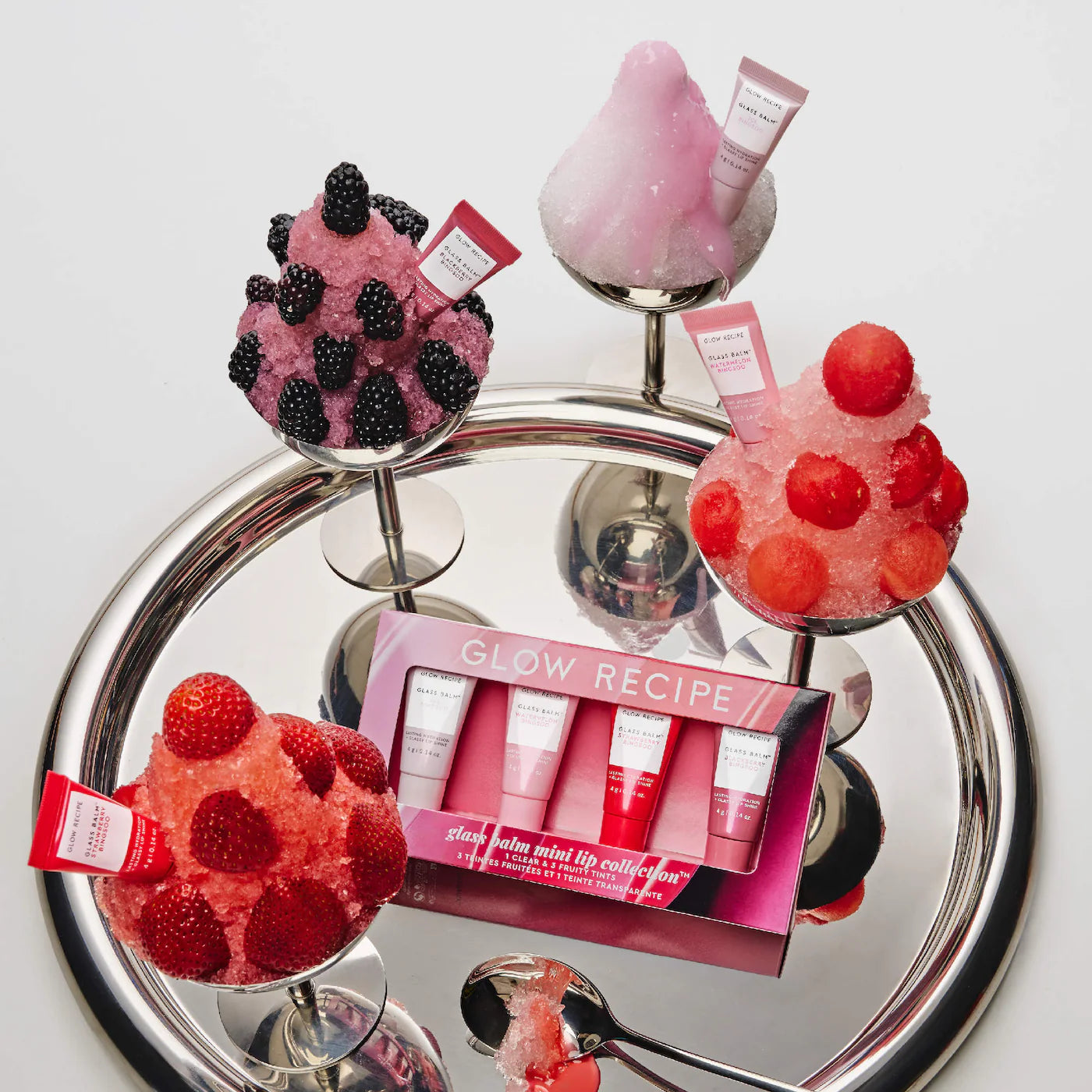 Pre-orden:  Glow Recipe | Mini Glass Balm Lip Collection Gift Set