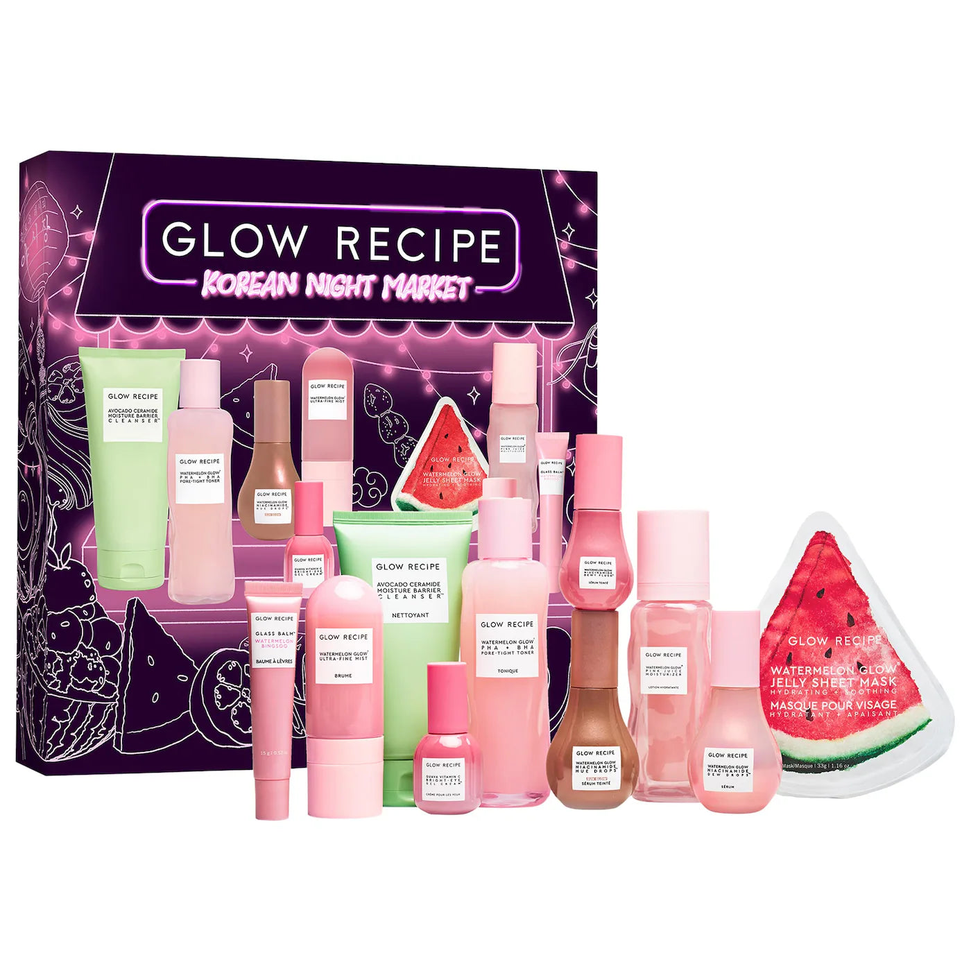 Pre-orden: Glow Recipe  Holiday Skin Prep Vault