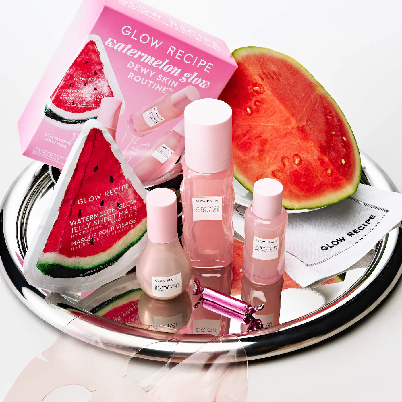 Pre-orden: Glow Recipe | Watermelon Glow Dewy Skin Routine Gift Set