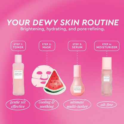 Pre-orden: Glow Recipe | Watermelon Glow Dewy Skin Routine Gift Set
