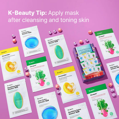 Pre-orden: Dr. Jart+ | Korean Sheet Mask 12 Pack Gift Set