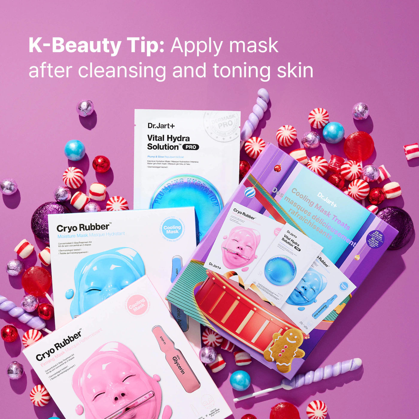 Pre-orden: Dr. Jart+ | Cooling Mask Treats Gift Set with Cryo Rubber™ Sheet Masks