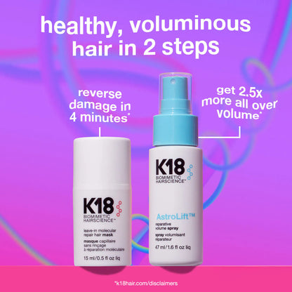Pre-orden: K18 Biomimetic Hairscience | Healthy Volume Minis Hair Gift Set