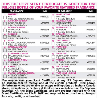 Pre-orden: Sephora Favorites | Holiday Perfume Sampler Set w/ Redeemable Voucher
