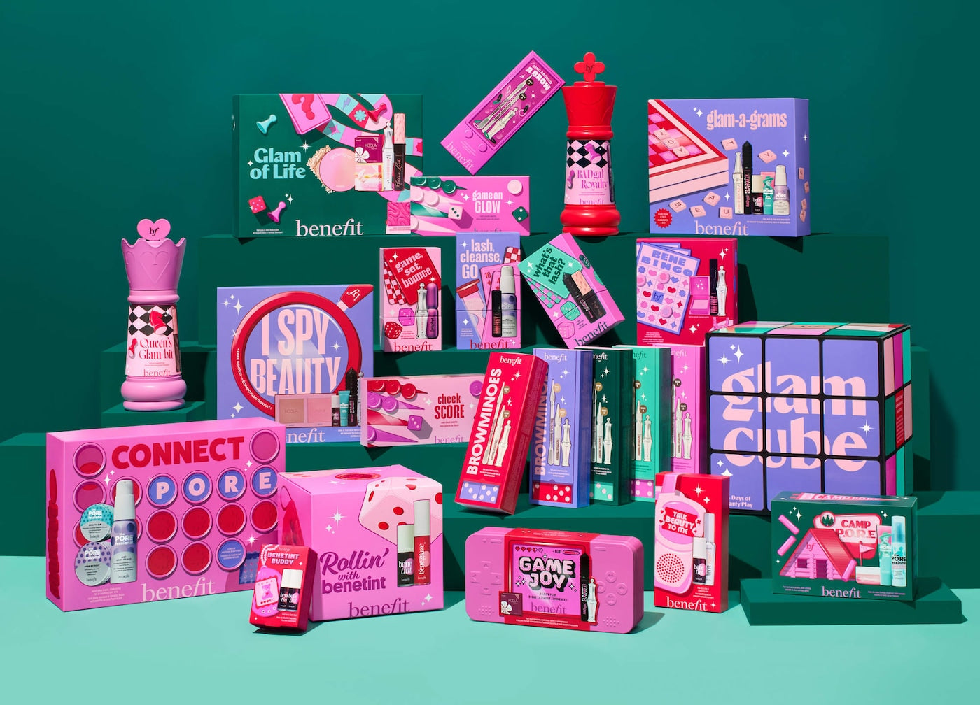 Pre-orden: Benefit Cosmetics | Glam Cube 24-Day Makeup Advent Calendar Gift Set