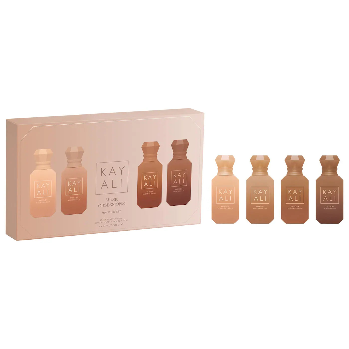KAYALI | Musk Obsessions Mini Perfume Set (Mini Set de Perfumes con Notas de Almizcle) | Pre-orden