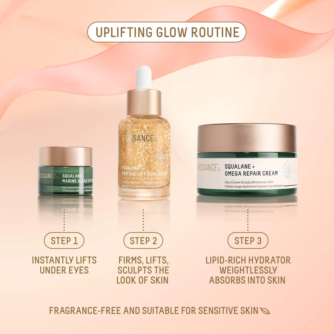 Pre-orden: Biossance | Uplifting Glow Skincare Set