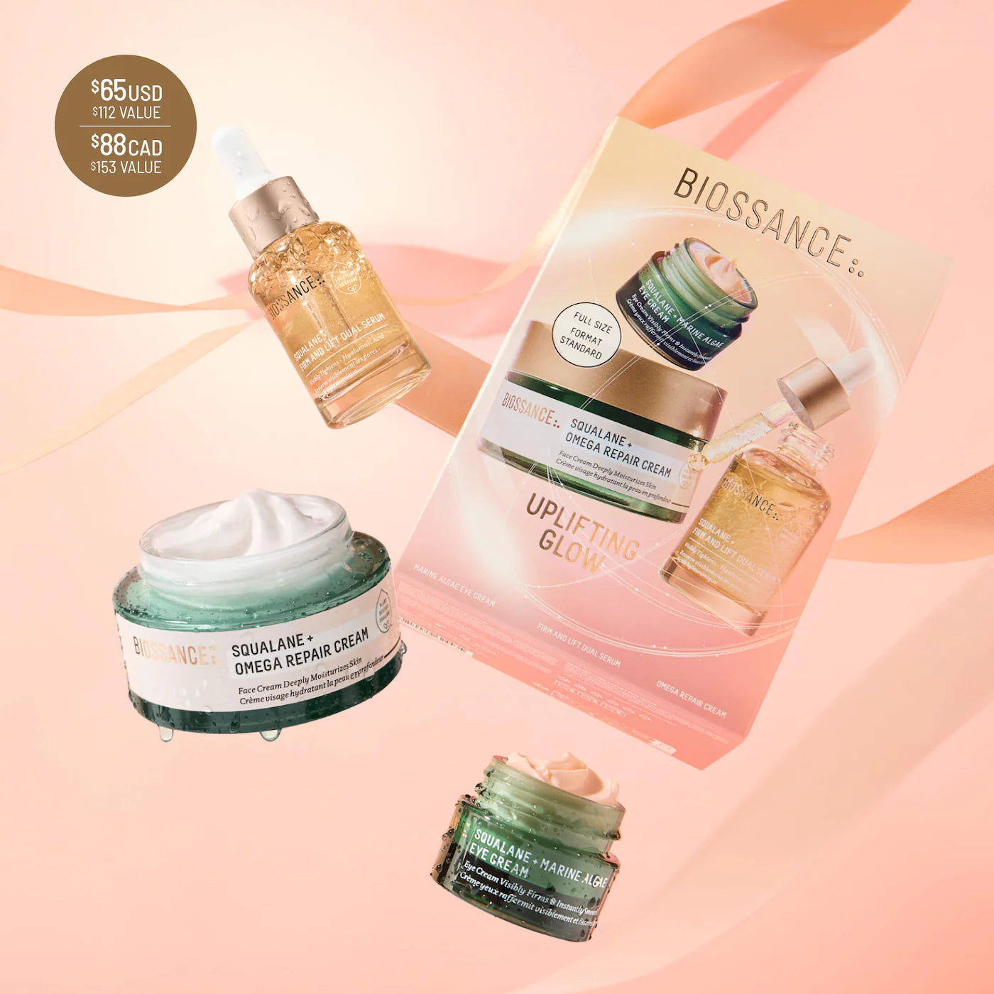 Pre-orden: Biossance | Uplifting Glow Skincare Set