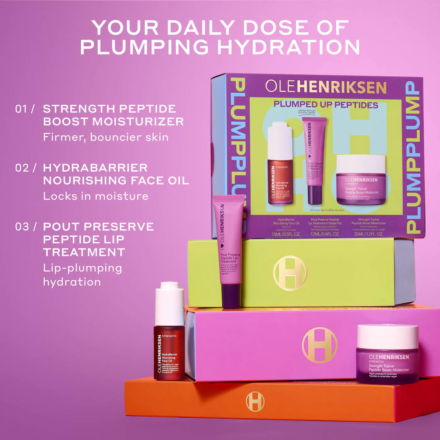 Pre-orden: OLEHENRIKSEN | Plumped Up Peptides Skincare Set