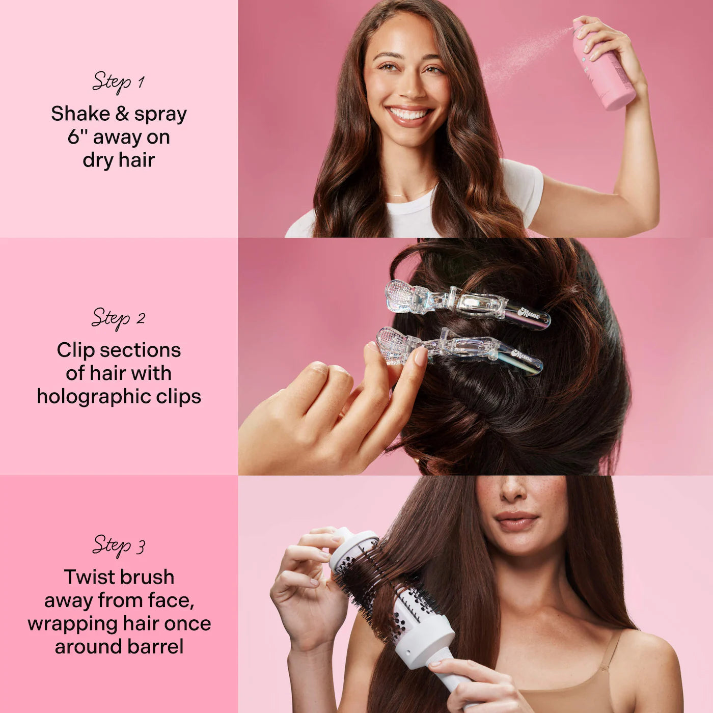 Pre-orden: Mane | It's Giving Body Jumbo Hot Round Brush and Heat Protectant Hair Gift Set
